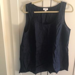 Very dark blue JJill tank, size L